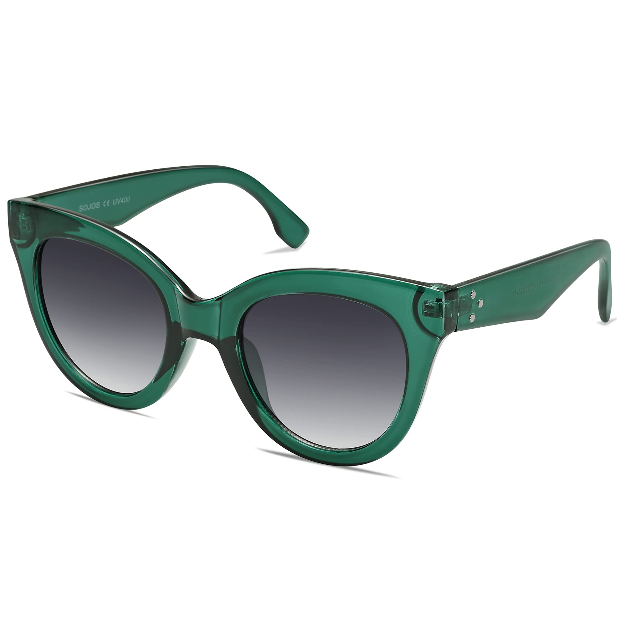 SOJOS Retro Oversized Cateye Sunglasses for Women Large Vintage Trendy Shades SJ
