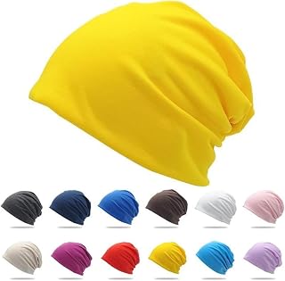 Cotton Slouchy Beanie Hat Candy Colour Chemo Skull Cap Men Women Caps