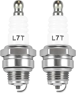 2 Pcs Spark Plug Replacement for NGK BPMR7A L7T Champion CJ8 RCJ6Y RCJ7Y, Solid Terminal Replacement Fits for Stihl & Husqvarna Lawnmower Chainsaw Engine Trimmer Blower Multiple Cross Reference Models