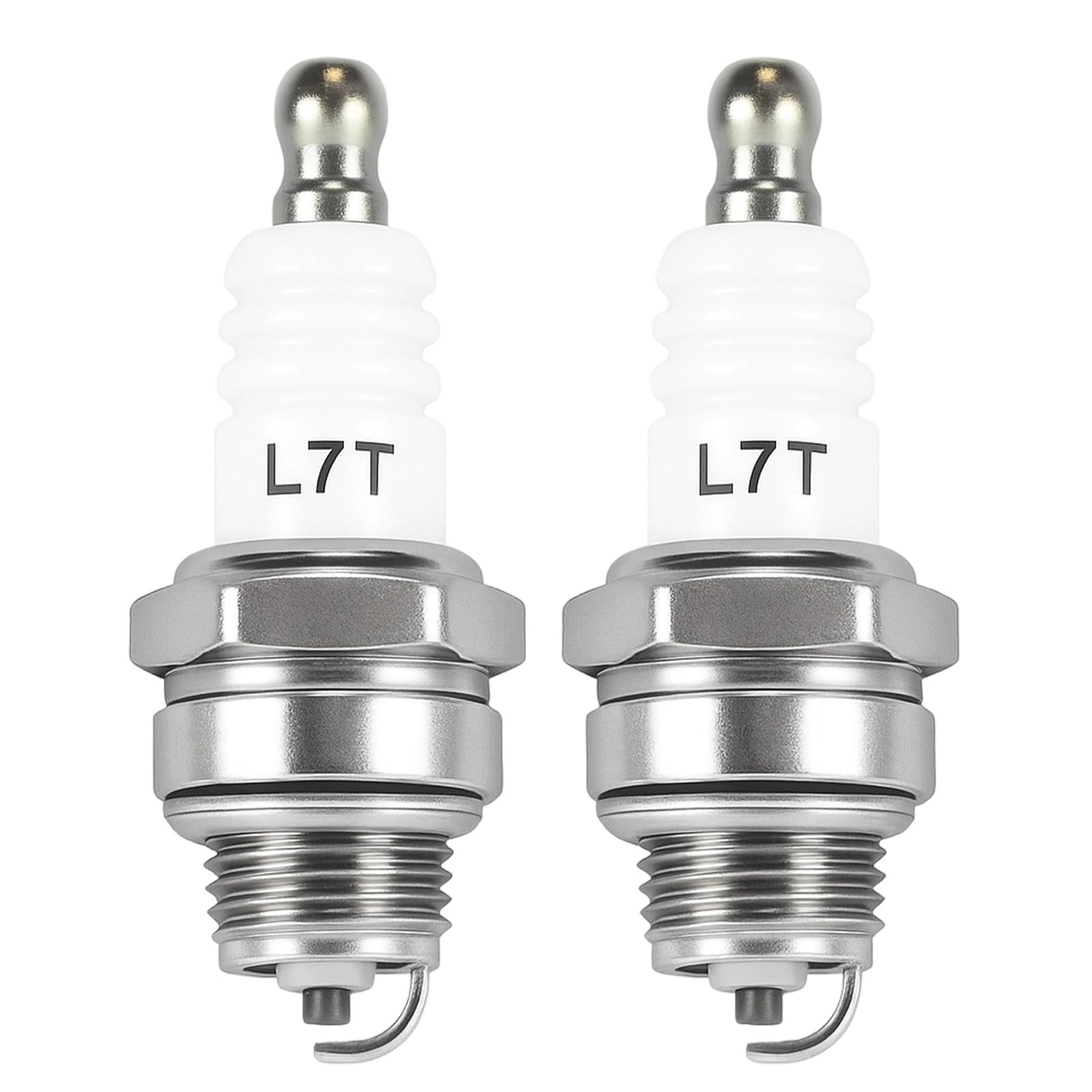 2 Pcs Spark Plug Replacement for NGK BPMR7A L7T Champion CJ8 RCJ6Y RCJ7Y, Solid 