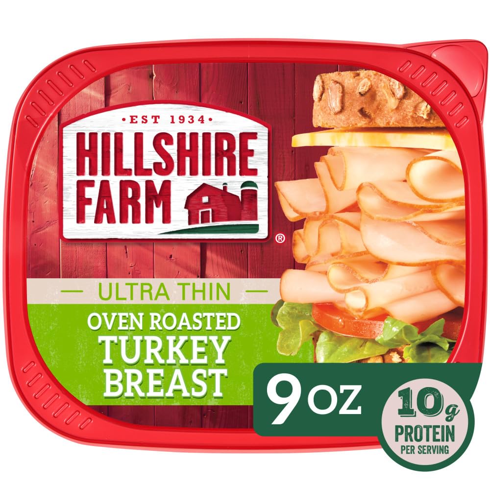 Hillshire Farm Oven Roasted Ultra Thin Sliced Deli Lunch Meat, Turkey Breast, 9 