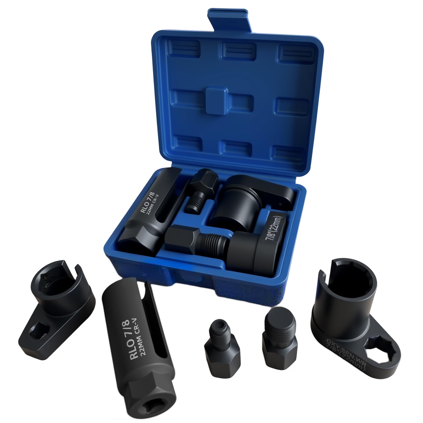 GIroiyai 5PCS Oxygen Sensor Wrench &amp; Thread Repair Kit, Offset Low Profile O