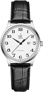 SHENGKE SK Women's lassic Business Watches with Stainless Steel Strap and Elegant Calendar Watch for Women