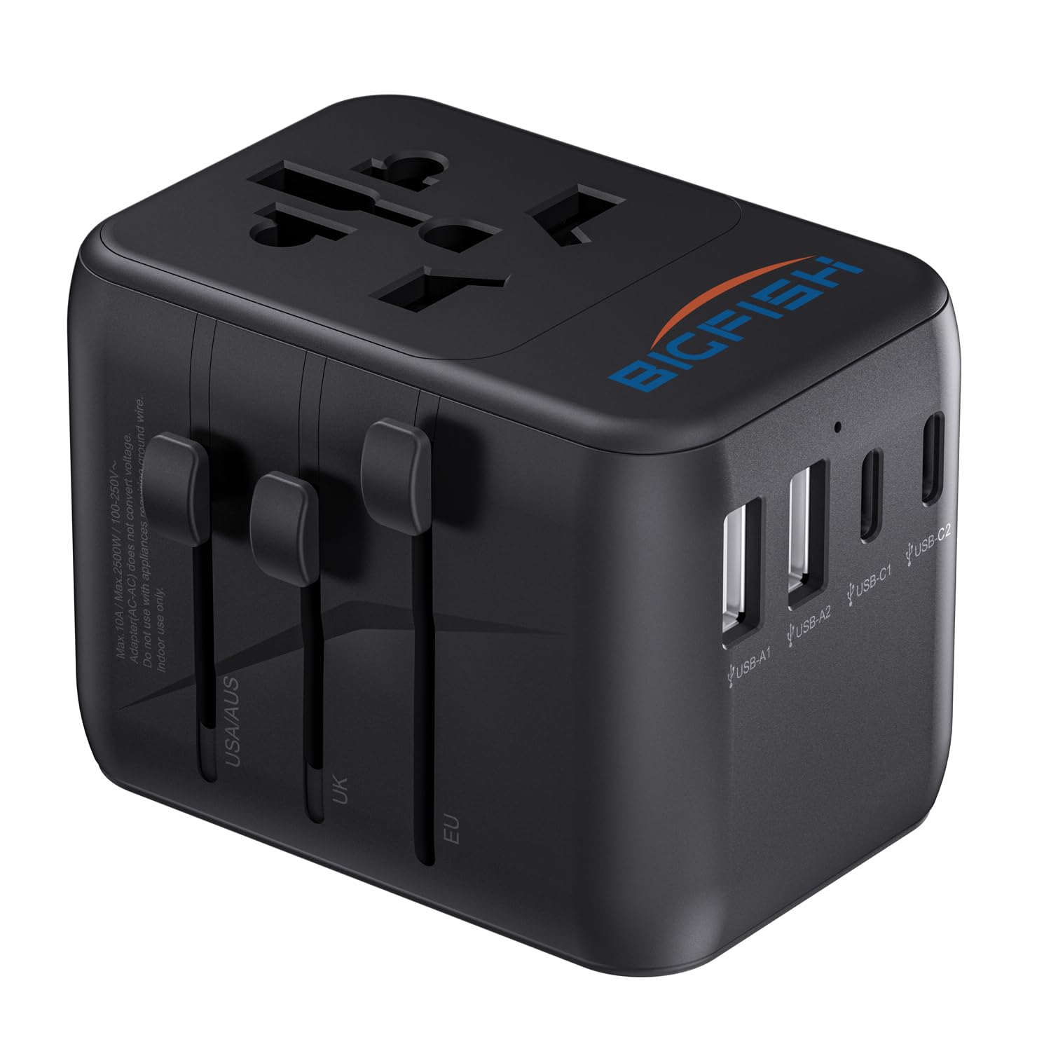 Bigfish Universal Travel Adapter, Travel Plug Adapter Worldwide | Travel Charger