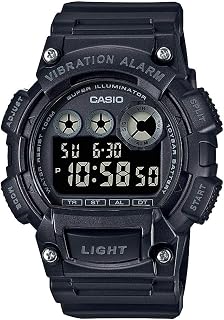 Casio W735H Series | Men’s Digital Watch | 1/100 SEC Stopwatch | Countdown Timer | Super Illuminator LED Light | 100 M Water Resistance | Daily Alarm | Auto Calendar | Dual Time | 10 Yr Battery