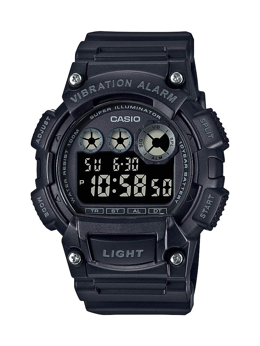 Casio W735H Series | Men’s Digital Watch | 1/100 SEC Stopwatch | Countdown Timer