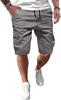 JMIERR Men's Casual Sport Chino Shorts with Pockets