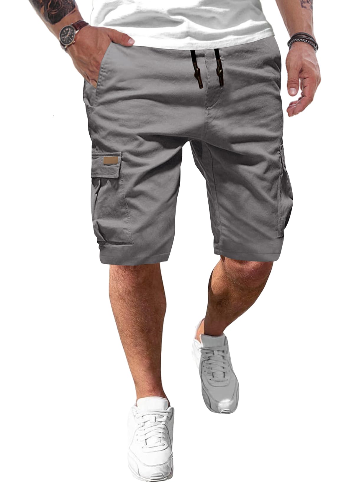 JMIERR Men's Casual Sport Chino Shorts with Pockets