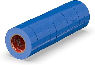 ERKO Cinta Aislante PVC 15mm x 10m, 10u, Azul
