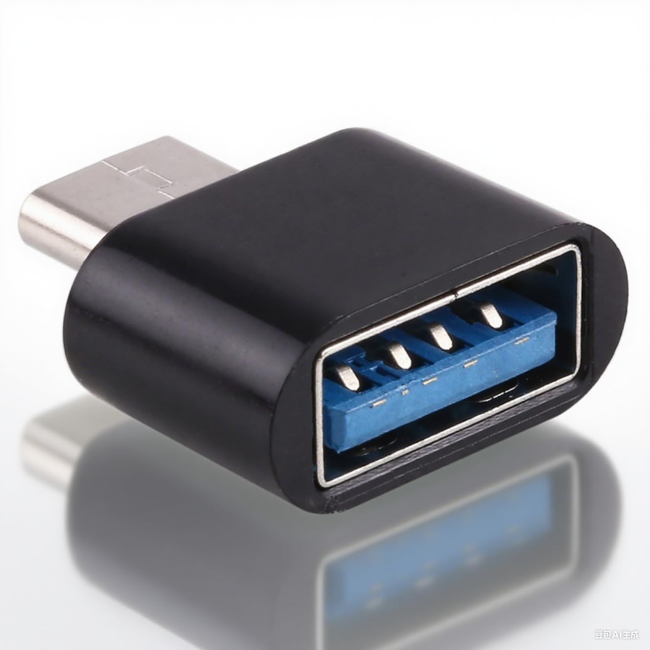 Plastic USB-C to Type-C Male to USB 2.0 Female OTG Data Transmission Charger Ada