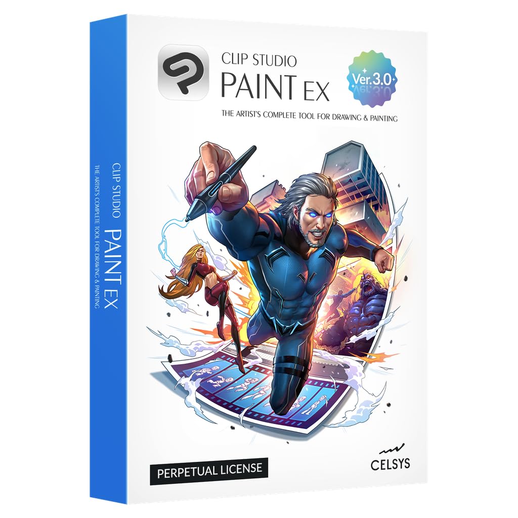 CLIP STUDIO PAINT EX - Version 3 | Perpetual License | for Microsoft Windows and