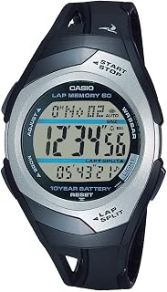 Casio STR300 Series | Classic Dive Style | 50M WR | 1/100 SEC Stop Watch with 60 Lap Memory | Countdown Timer | Multi Alarm | Dual Time | LED Light | Auto Calendar | 10 Year Battery