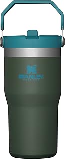 Stanley IceFlow Stainless Steel Tumbler - Vacuum Insulated Water Bottle for Home, and Car Reusable Cup with Straw Leak Resistant Flip Cold for 12 Hours or Iced for 2 Days, Spirulina, 20 OZ / 0.59 L