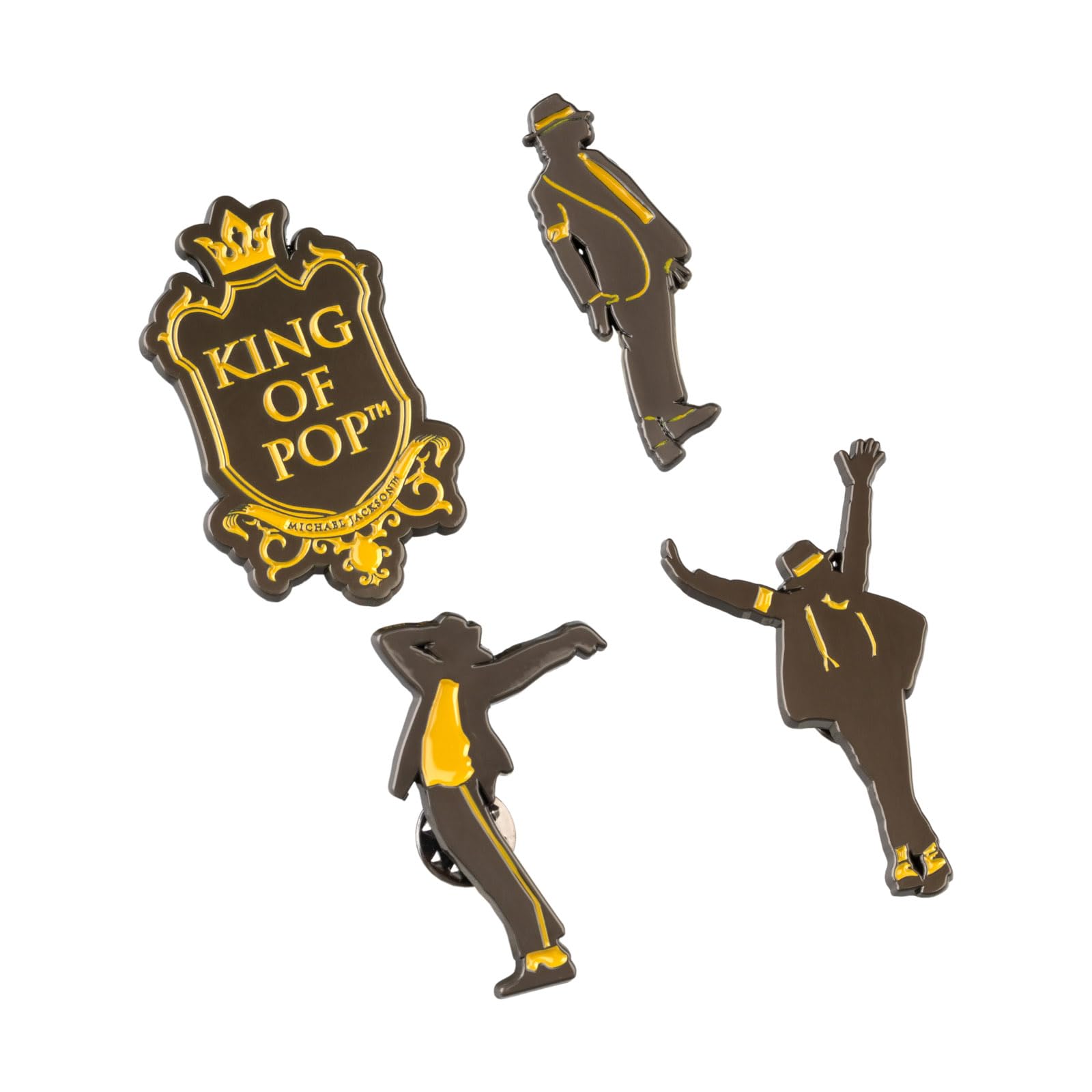 Grupo Erik Michael Jackson Set of 4 Enamel Pins - Gifts, Merch | Cute Pin Badges