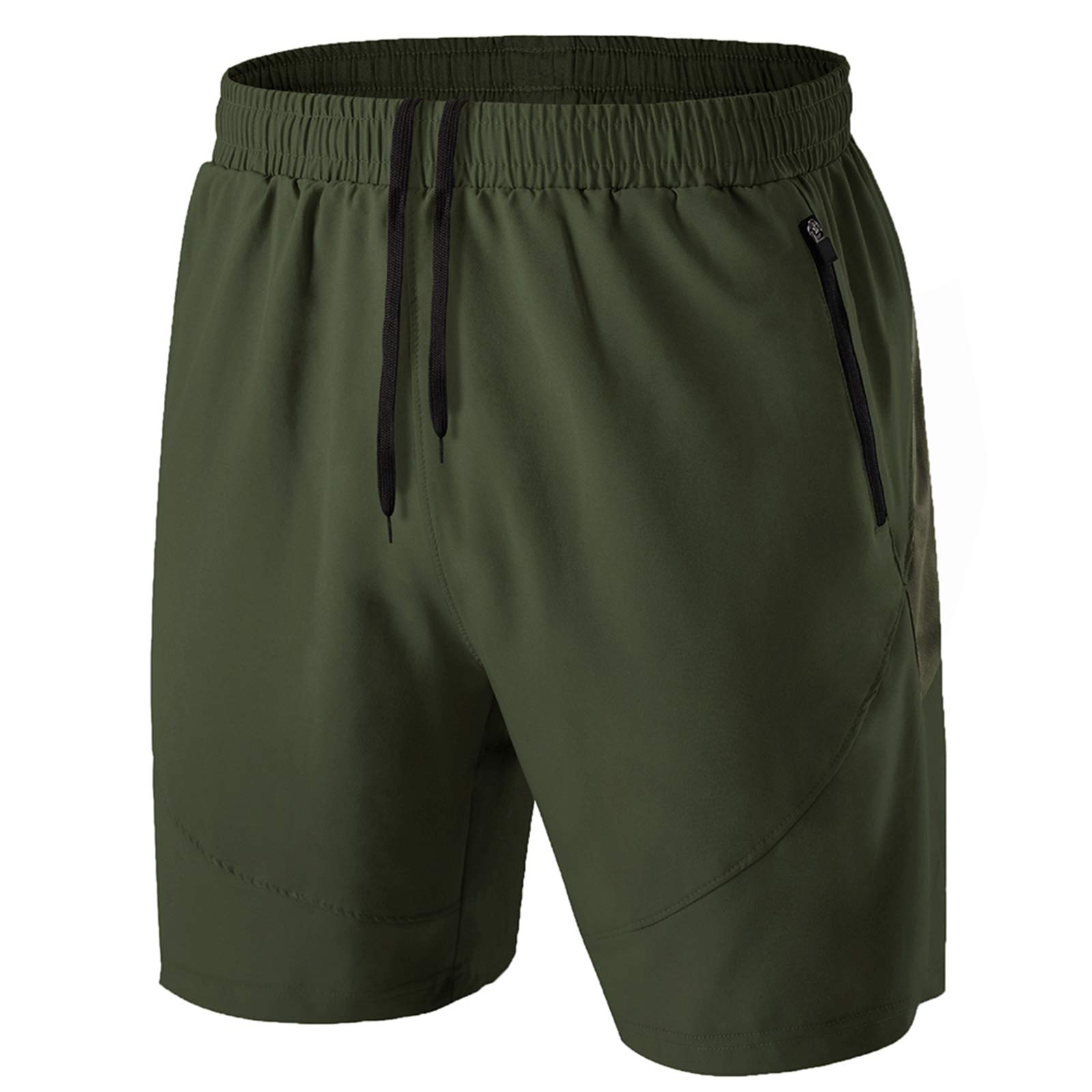 Kyopp Men's Shorts Casual Sports Shorts Workout Gym Running with Zip Pockets Qui