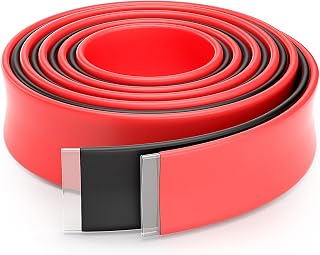 1 Inch 3:1 Large Marine Grade Adhesive Lined Heat Shrink Tubing Wire Wrap | ELECFUN 8Ft 1Inch 4Ft Black & 4Ft Red,Heatshrink Tube,Marine Waterproof,Adhesive Lined Tubing,Cable Wrap Sheath
