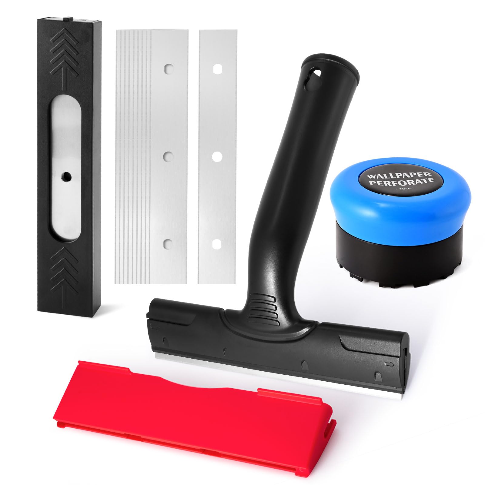 NEWISHTOOL Wallpaper Removal Tool Kit, Wall Paper Perforating Stripper Tool | 6-