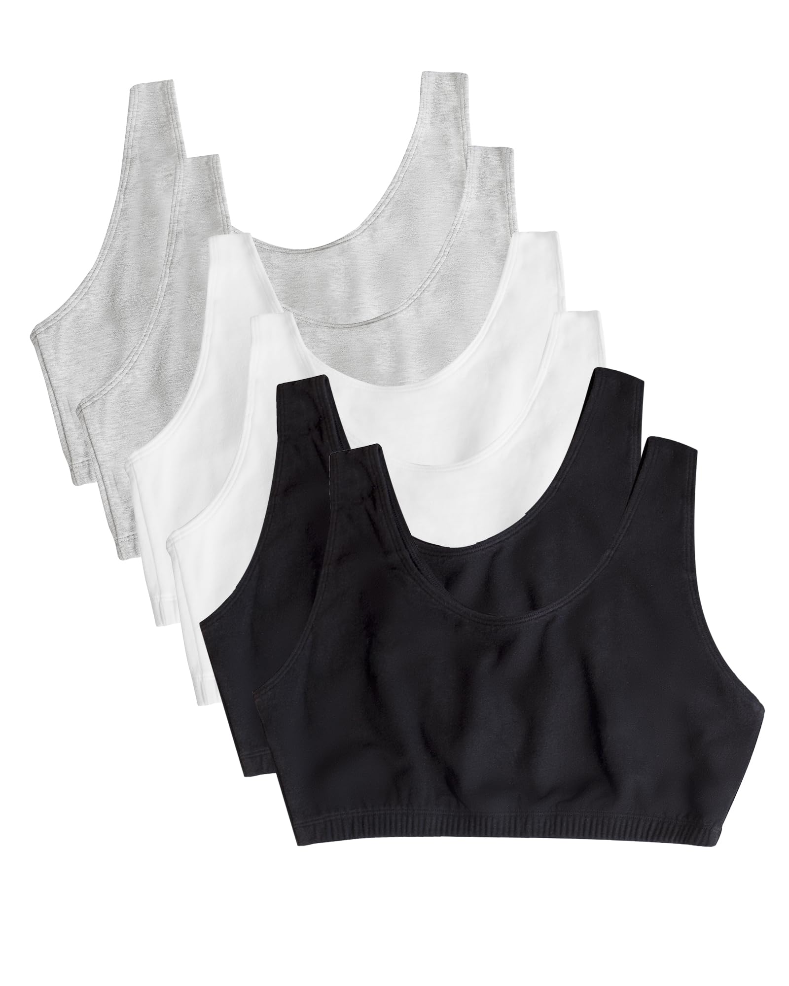 Fruit of the Loom Women's Built-Up Sports Bra Built-Up Tank Style Sports Bra, Pa