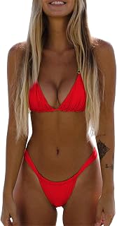 Generico Thong Swimsuit Women Sea Sexy Swimwear with Two Swimsuits Thong Bikini Two Piece Bikini Cut Brazilian Push-up Swimsuit