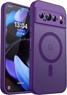 CANSHN Magnetic Case for Google Pixel 9 Pro XL, Dark Purple