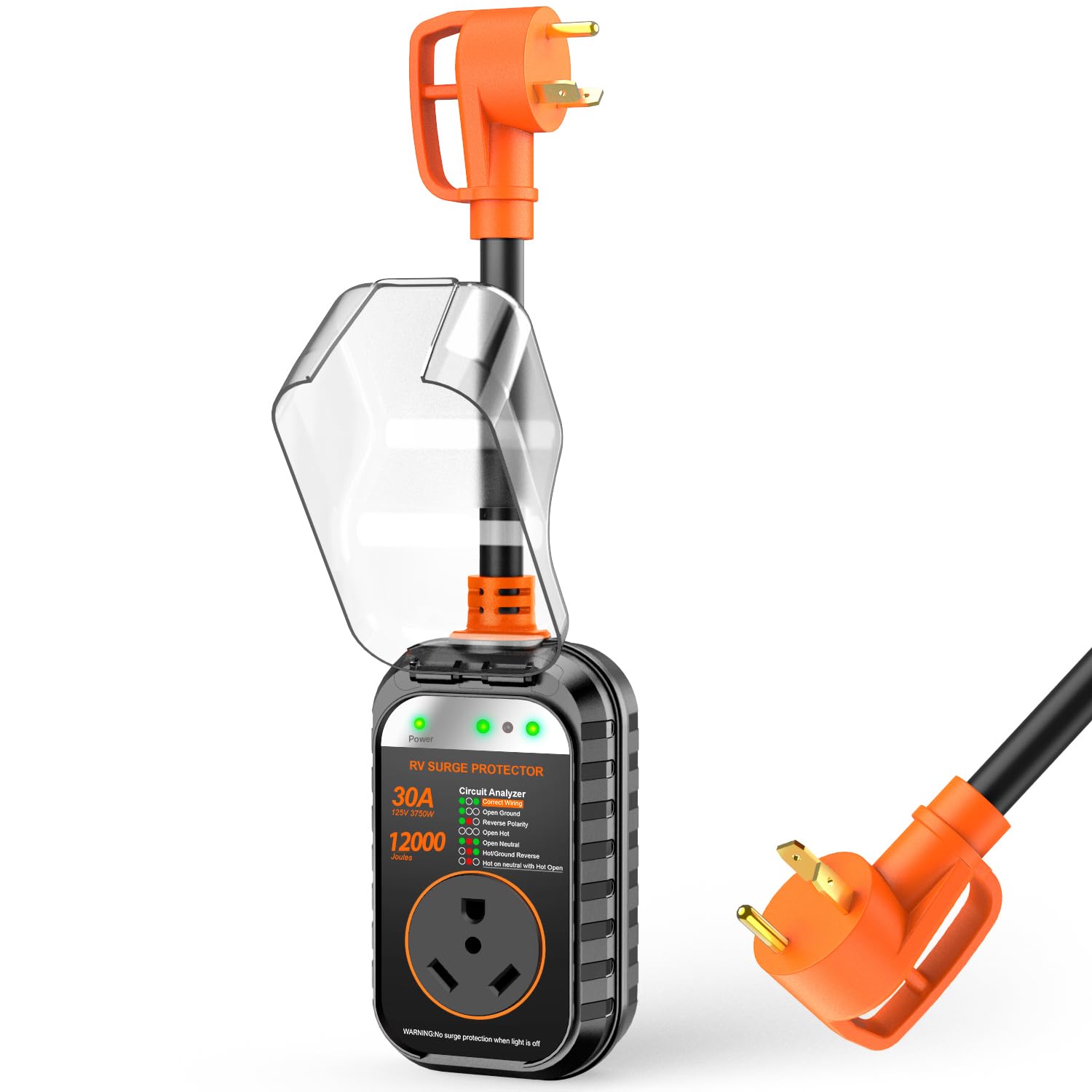 GEARGO RV Surge Protectors 30 Amp RV Circuit Analyzer, [𝟐𝟎𝟐𝟔 𝐍𝐞𝐰 𝐔𝐩𝐠𝐫𝐚𝐝𝐞𝐝 & 𝐆𝐞𝐧𝟐
