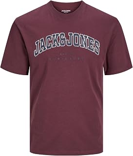 JACK & JONES Jjecaleb Varsity Tee SS O-Neck Noos Men's T-Shirt (Pack of 1)