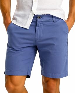 Xact Men's Chino Shorts Bermuda Shorts Cotton Stretch Regular Summer Casual Golf Elegant Pockets Zip Twill Lightweight Vacation Work