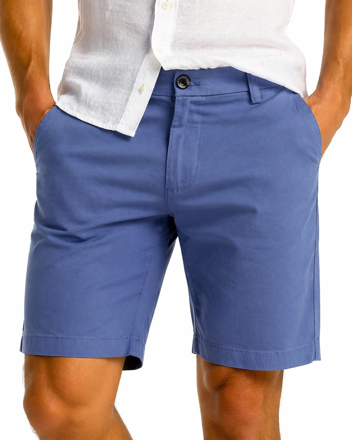Xact Men's Chino Shorts Bermuda Shorts Cotton Stretch Regular Summer Casual Golf