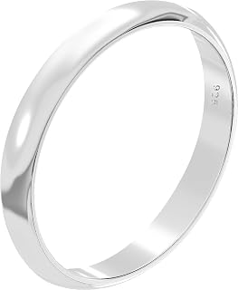 Aeon 925 Sterling Silver Court Wedding Ring – 2mm to 5mm | Comfort Fit for Men & Women | Sizes J-Z | Premium Quality for Life's Special Moments