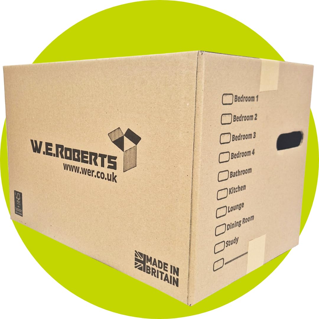 Moving Boxes x 20 Large Strong Cardboard Packing Boxes for Moving House – Ideal 