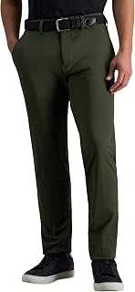 Haggar - Haggar Men's Sport Travel Performance Straight Fit Flat Front Stretch Casual Pant, Men's Casual Trousers