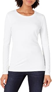 Amazon Essentials Women's Regular-Fit Long-Sleeve Crewneck T-Shirt