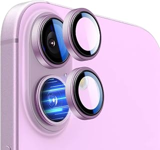 Camera Film Lens Protective Cover for iPhone 16 /16 Plus Single Lens Film Aerospace Aluminum Alloy for iPhone 16/16 Plus Camera Protection, Over Exposure Ultra Thin Camera Lens Protector