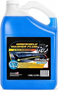 UCS Windshield Washer Fluid 1 Gallon, Streak-Free Bug Remover 1 Pack | Ready-to-Use Formula, Removes Bugs, Dirt &amp; Road Grime, Clear, Streak-Free Glass, Methanol-Free