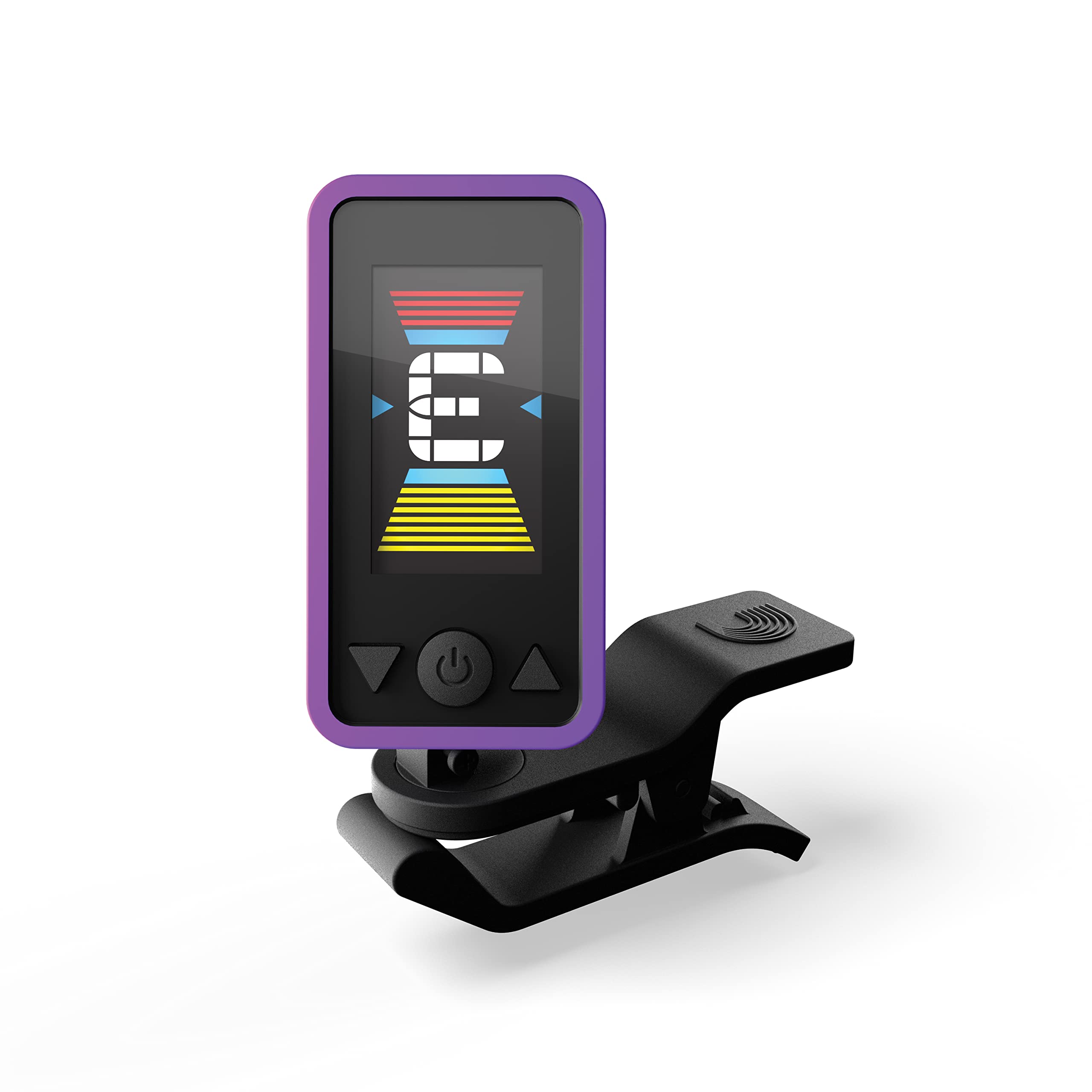 D'Addario Eclipse Headstock Clip-On Guitar Tuner, Purple