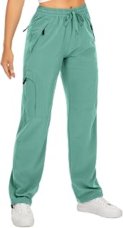Toomett Women‘s Hiking Cargo Pants UPF 50 Quick Dry with Zipper Pockets