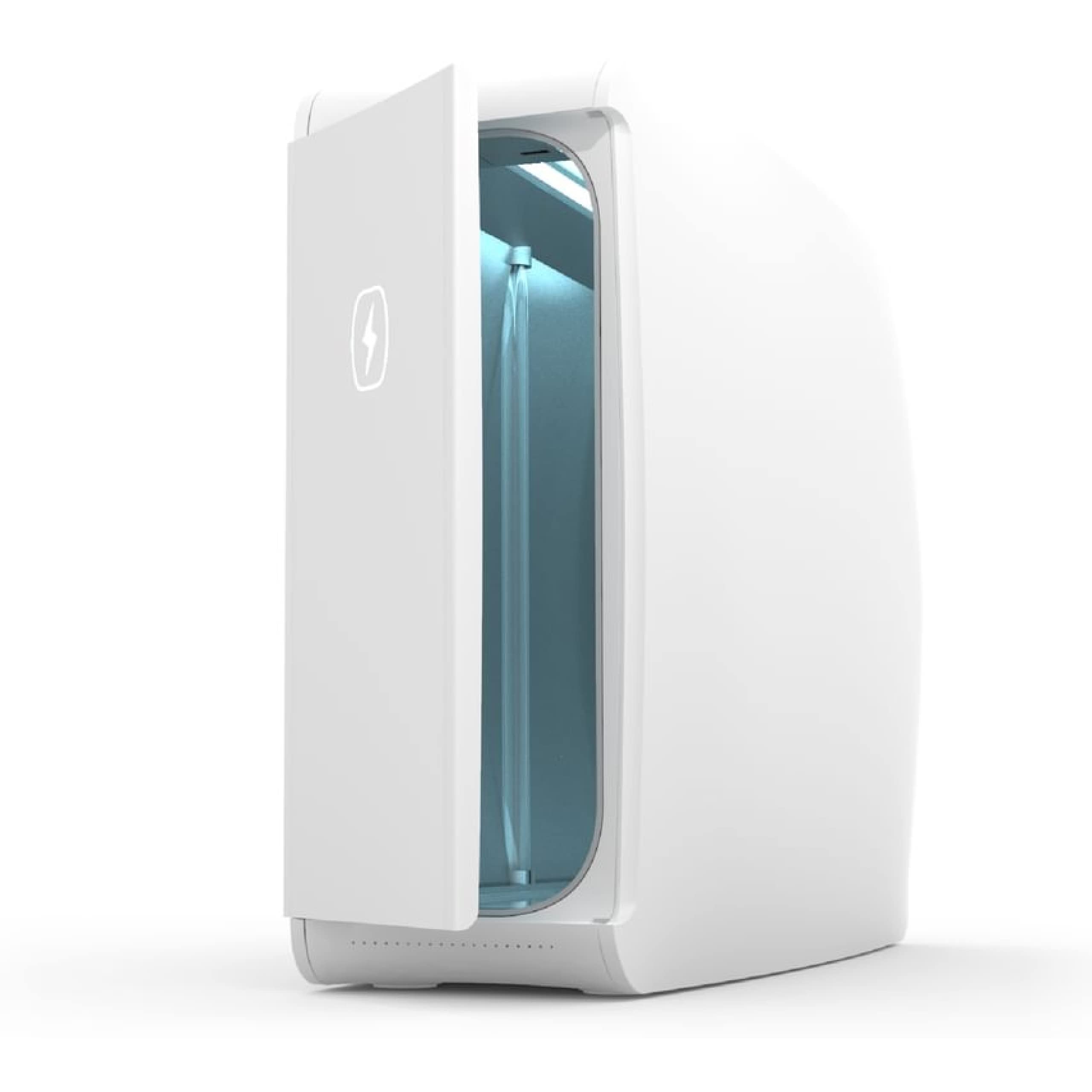 PhoneSoap XL (HomeSoap) Large 360° UV Sanitizer & Charger, Tablets, White | 27X 