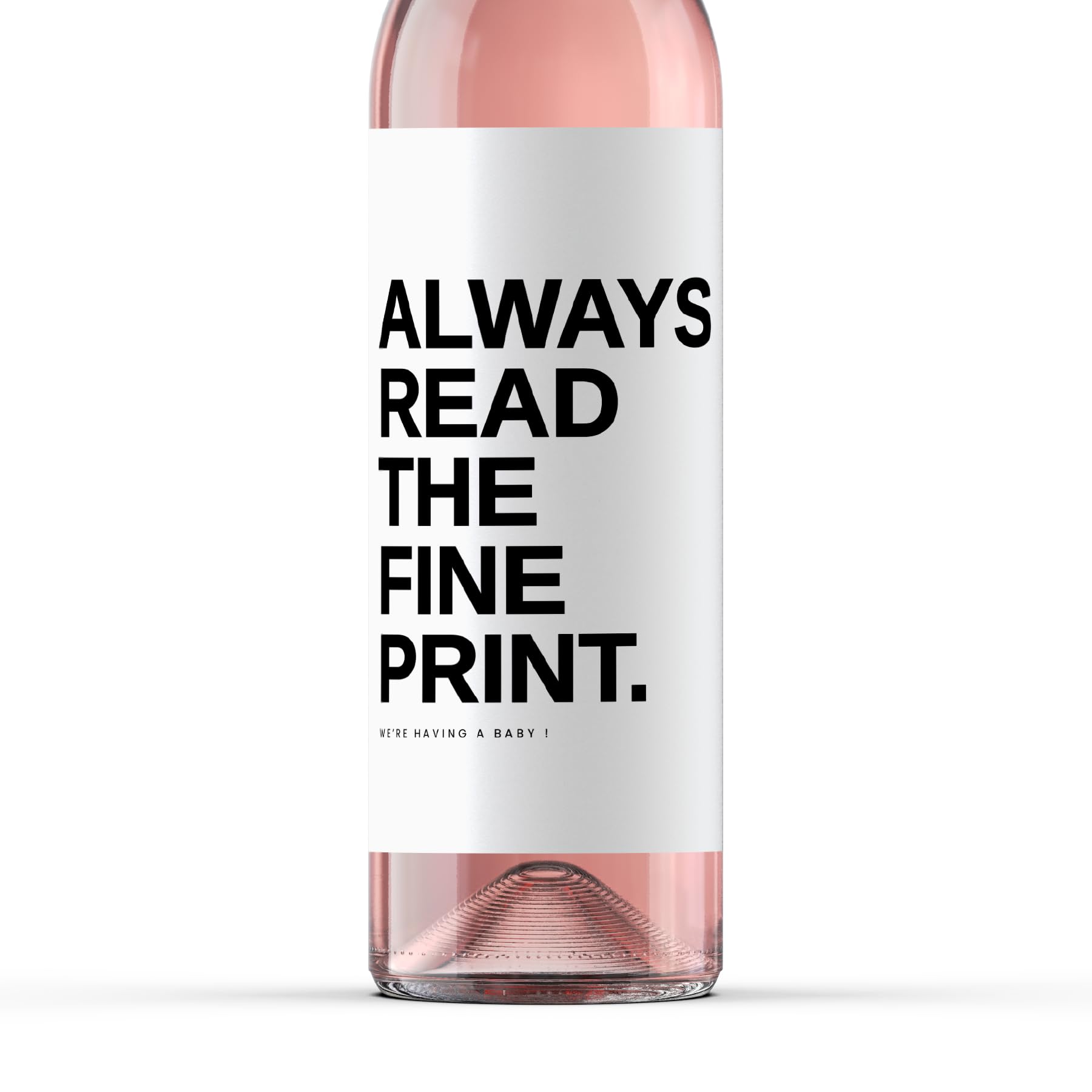 Pregnancy Announcement Wine Labels - Baby Coming Soon Announcement for Partner, 
