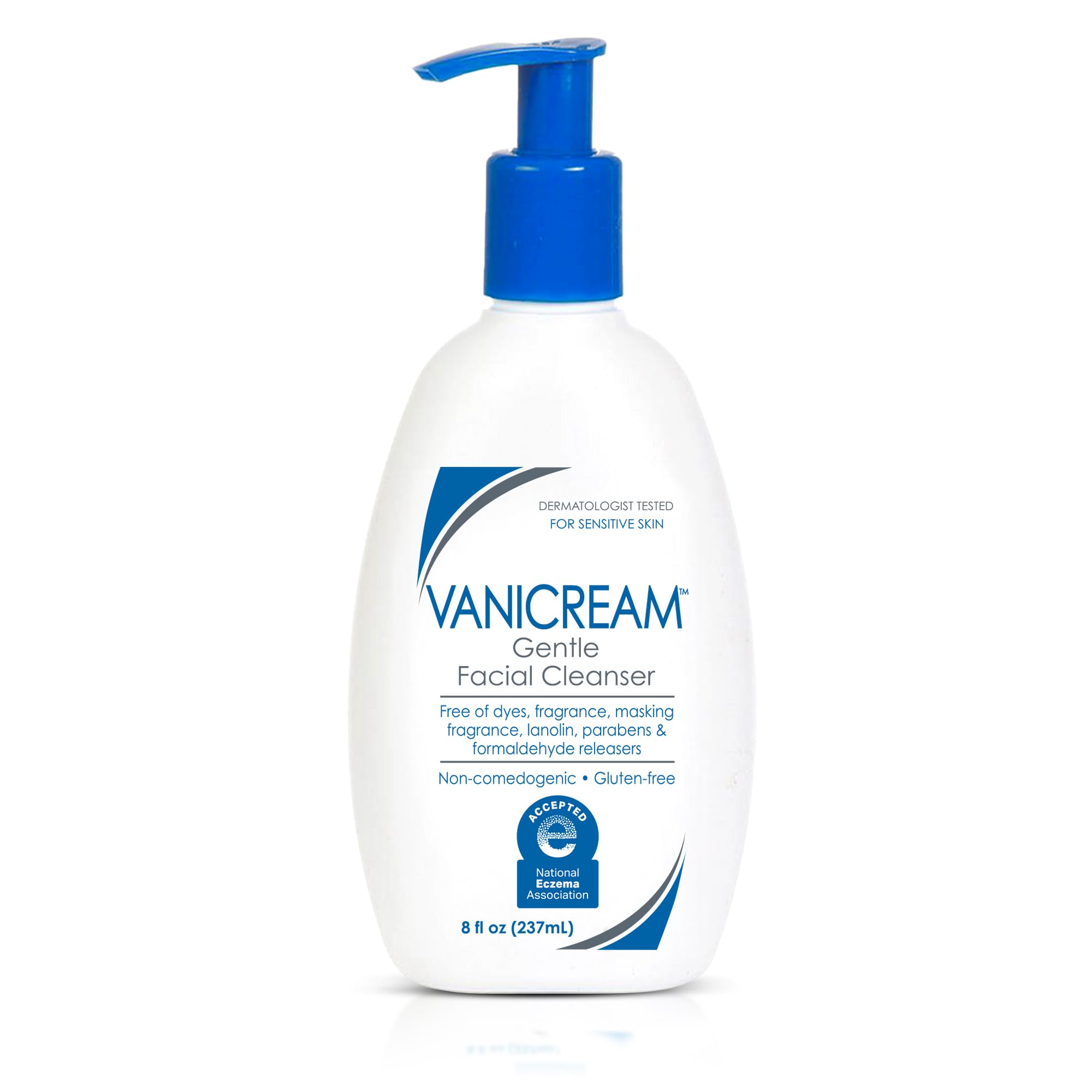Vanicream Gentle Facial Cleaner, pH-Balanced Face Wash, 8 Fl Oz | Formulated wit