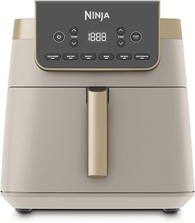Ninja Air Fryer MAX PRO, 6.2L, Stone Gold AF180UKSD | 6 functions: Roast, Bake, Air Fry & more. Cook From Frozen. Non-Stick, Dishwasher Safe Basket & Crisper Plate