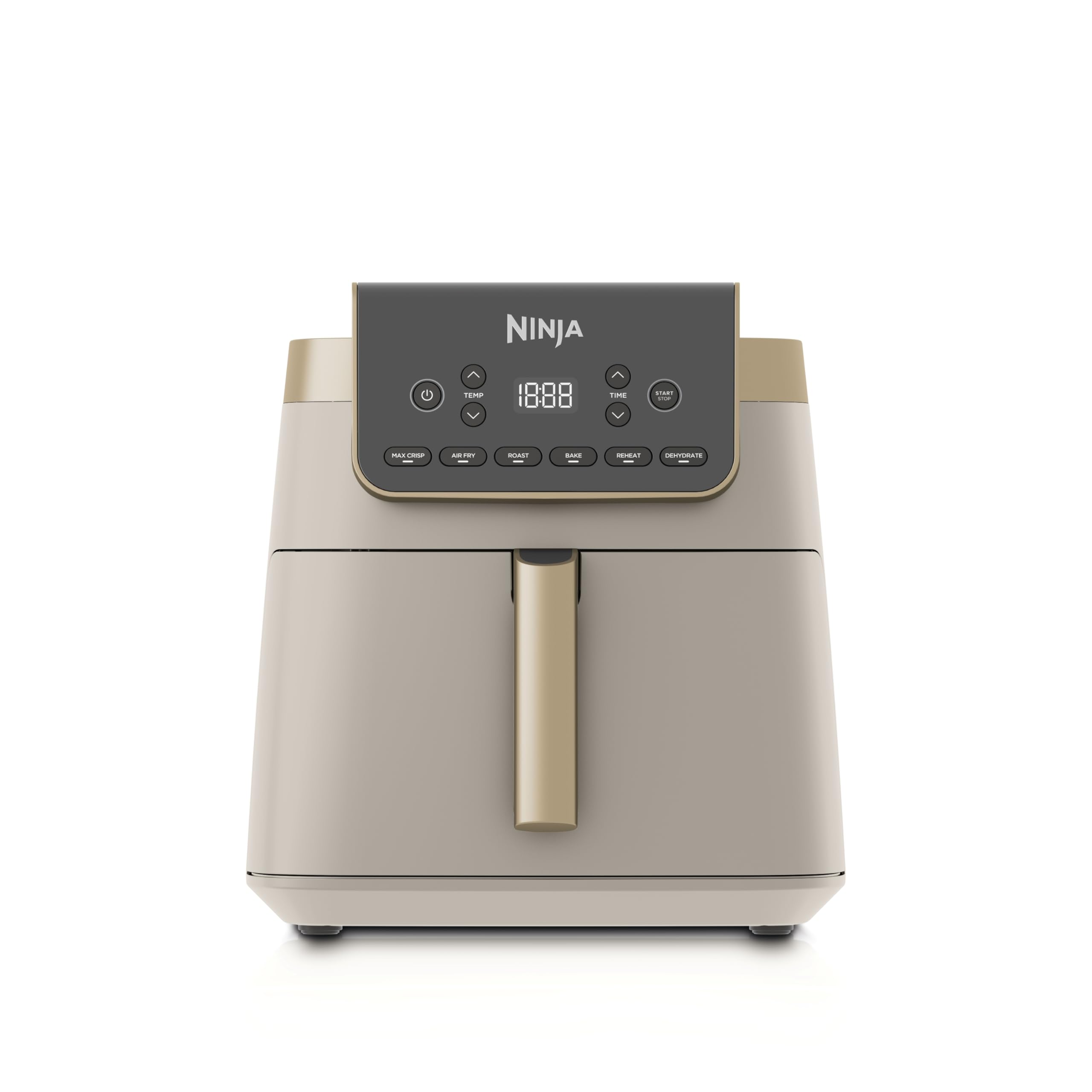 Ninja Air Fryer MAX PRO, 6.2L, Stone Gold AF180UKSD | 6 functions: Roast, Bake, 