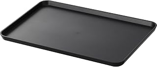 Yamazaki 1629 Magnetic Tray, Black, W12.4 x D8.3 x H0.7 inches (W31.5 x D21 x H1.7 cm), Tower Tower Floating Storage Obon Lunch Tray