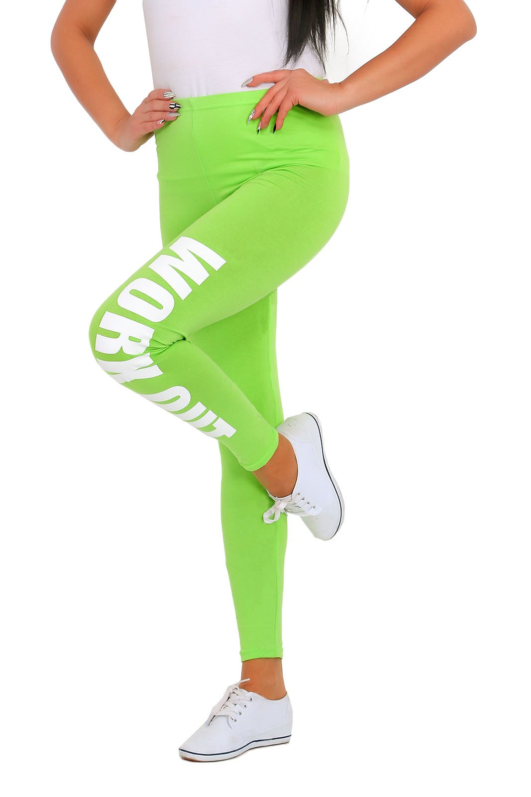 Futuro Fashion - Printed Leggings Workout Full Length Cotton Gym Fitness Pants
