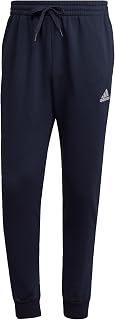 adidas Men's Essentials Fleece Regular Tapered Pants, Legend Ink/White, 4XL Short