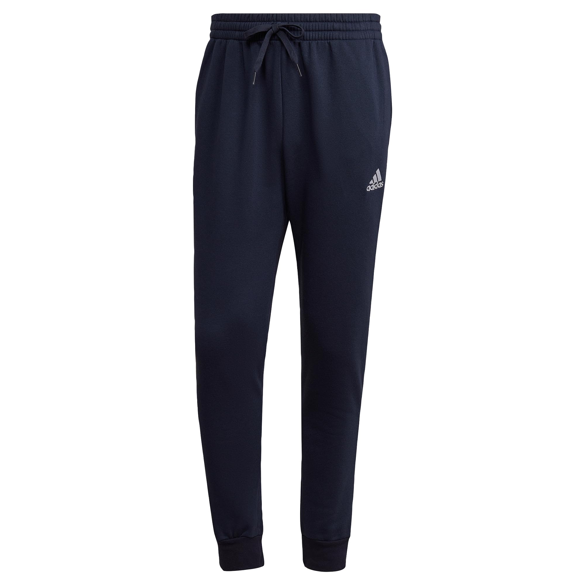 adidas Men's Essentials Fleece Regular Tapered Pants, Legend Ink/White, 4XL Shor