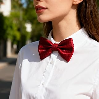 Bow Tie for Men Women Formal Adjustable Pre-tied Bow Tie for Uniform Evening Tuxedo Accessories