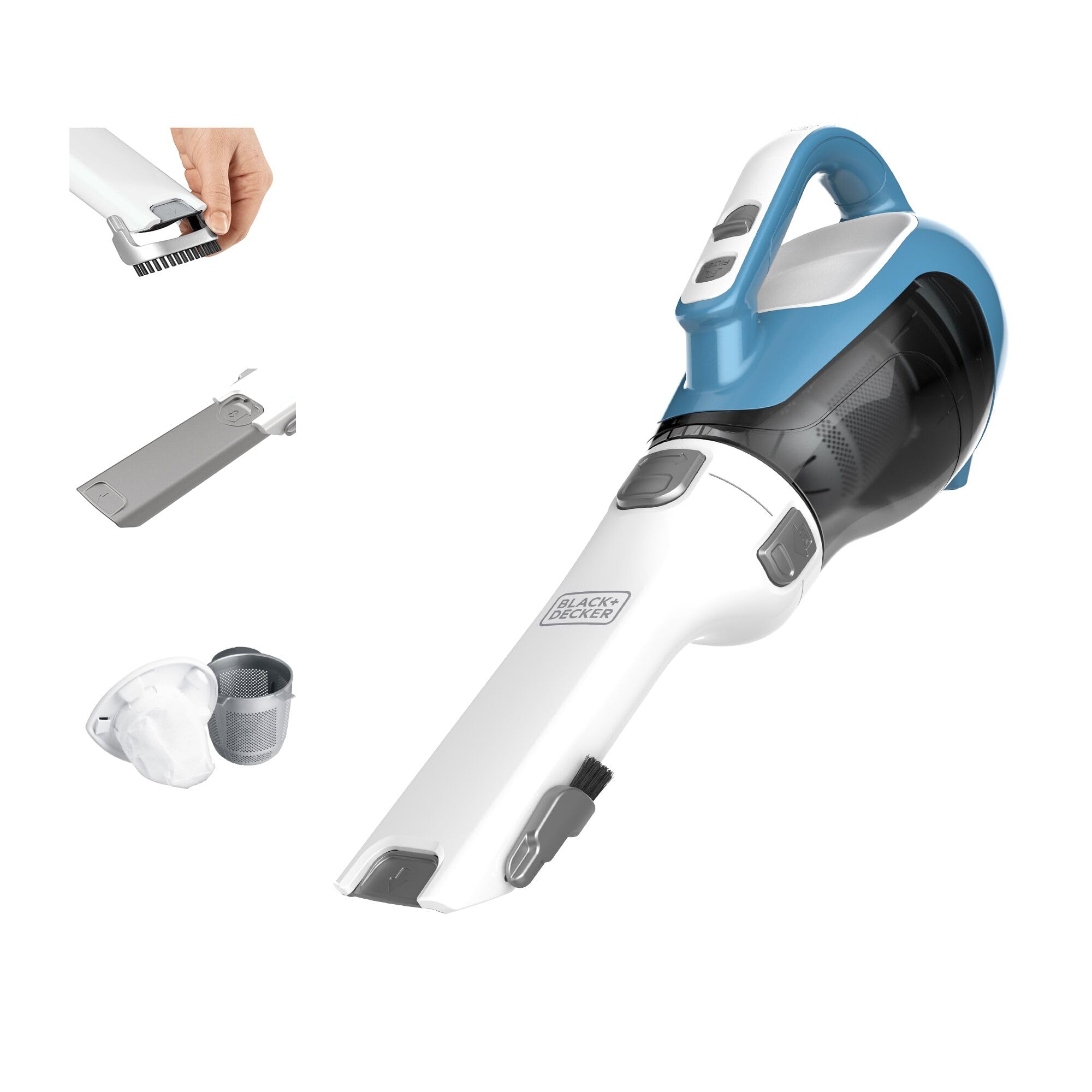 BLACK+DECKER dustbuster AdvancedClean Handheld Vacuum Cordless, Compact Home and