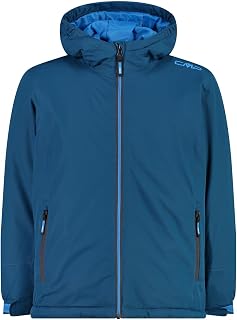 CMP Boy's Jacket With Fixed Hood, Petrol, 128