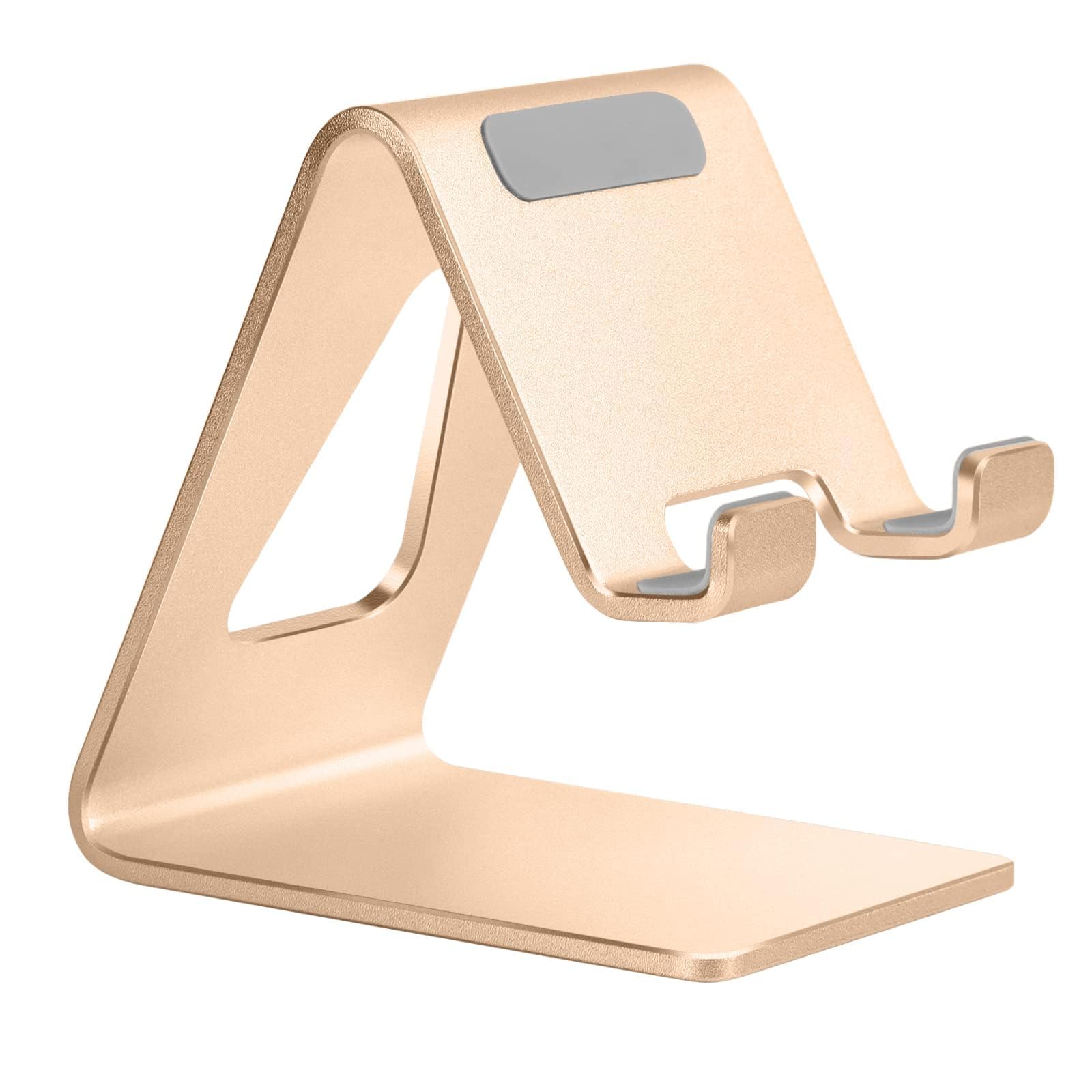 Aoviho Cell Phone Stand for Desk, Aluminum Phone Holder, Rose Gold | Built to La