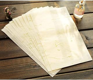 STOBOK 40 Sheets Chinese Calligraphy Xuan Paper, Rice Paper for Writing and Painting, Ideal for Beginners and Enthusiasts, 10.62 X 6.69 Inches, Multi-Pack for Home and School Use